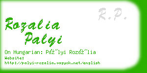 rozalia palyi business card